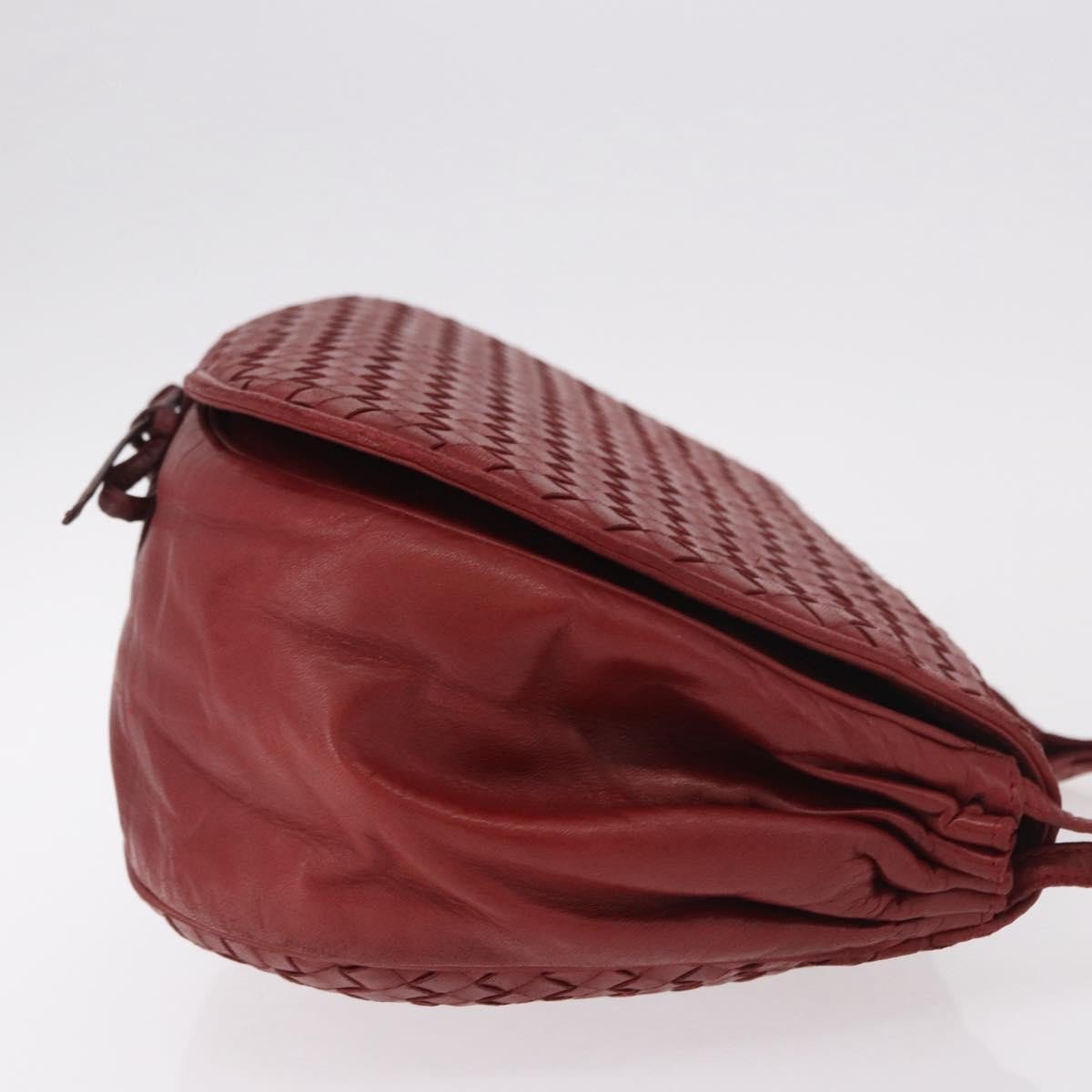 Bottega Veneta Flap Intrecciato Nappa Small Rood