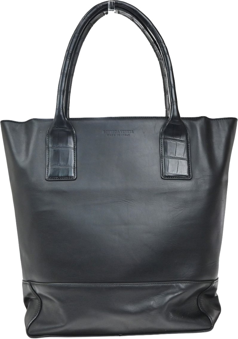 Bottega Veneta Bottega Veneta Open Tote Leather Medium Zwart