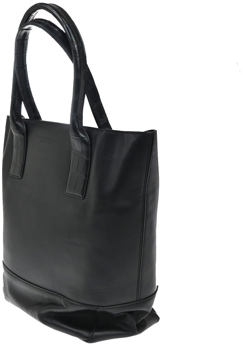 Bottega Veneta Bottega Veneta Open Tote Leather Medium Zwart