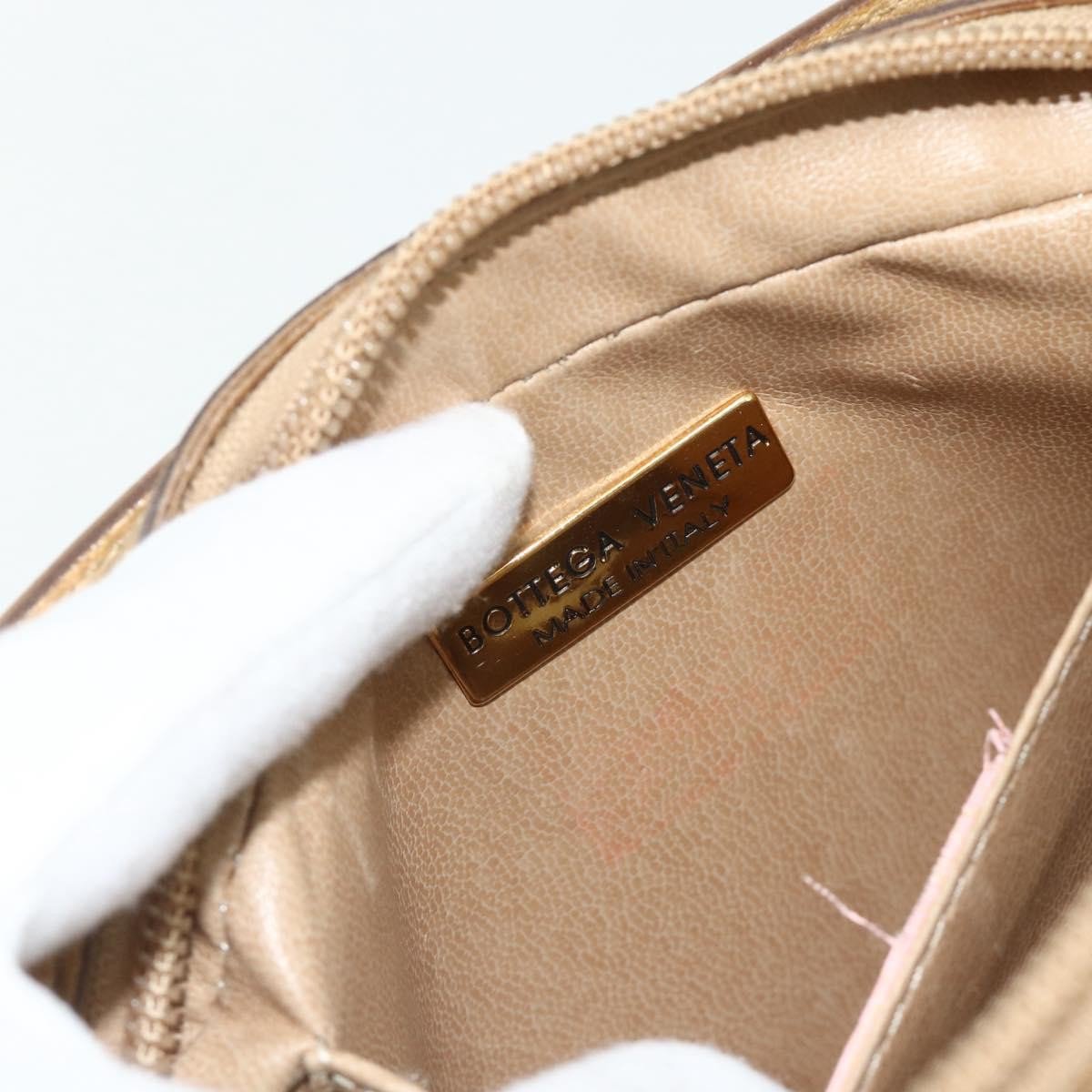 Bottega Veneta Vintage Leather Goud