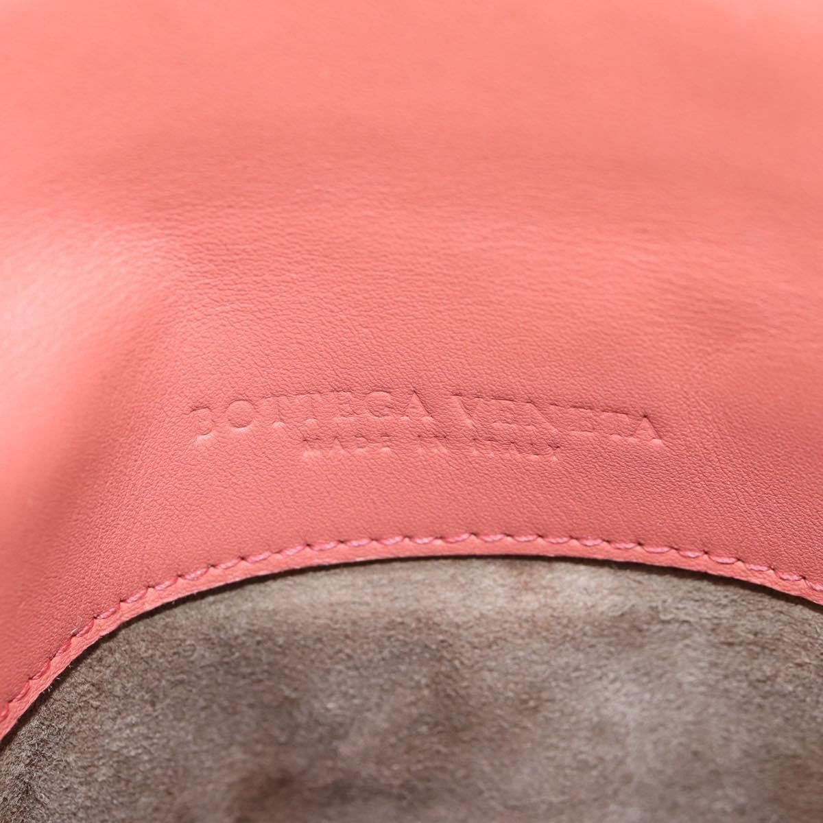 Bottega Veneta Bottega Veneta Piazza Top Handle Bag Leather with Intrecciato Detail Small Roze