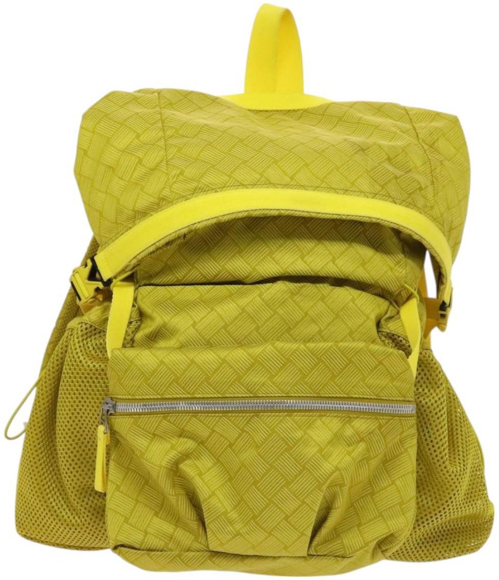 Bottega Veneta Bottega Veneta Vintage Backpack Nylon Geel