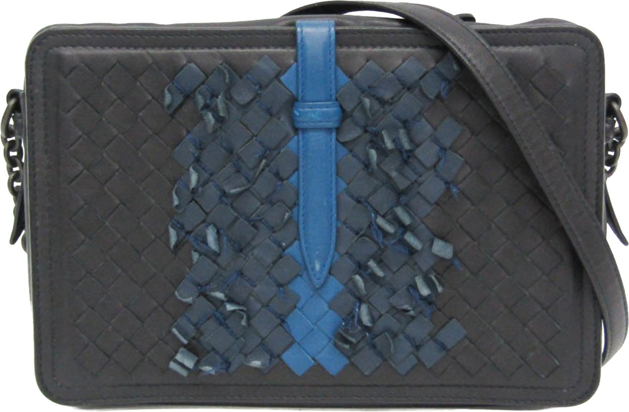 Bottega Veneta Bottega Veneta Belt Flap Camera Bag Intrecciato Nappa Small Navy