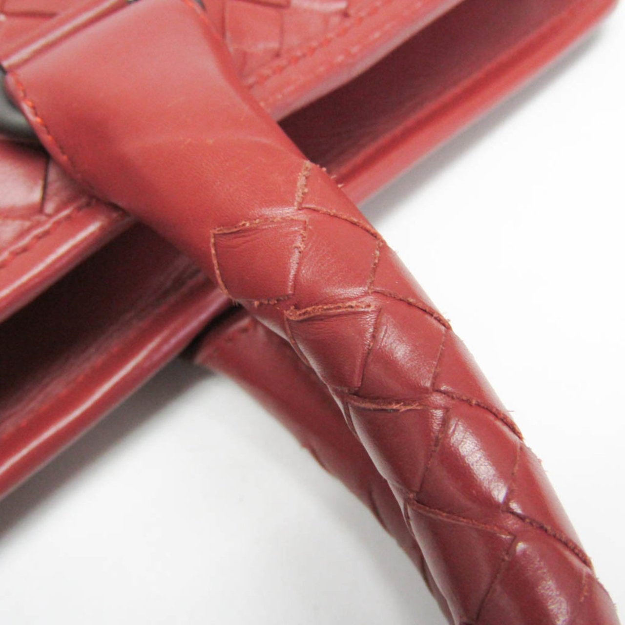 Bottega Veneta Bottega Veneta Soft Slim Briefcase Intrecciato Nappa Rood