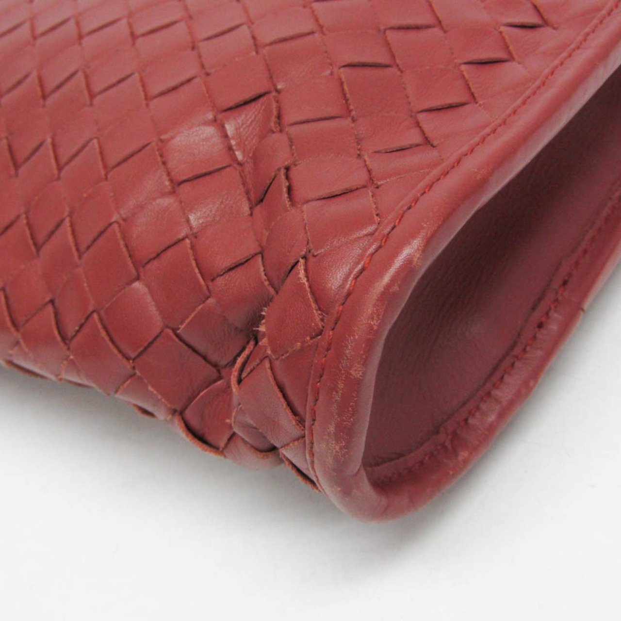 Bottega Veneta Bottega Veneta Soft Slim Briefcase Intrecciato Nappa Rood