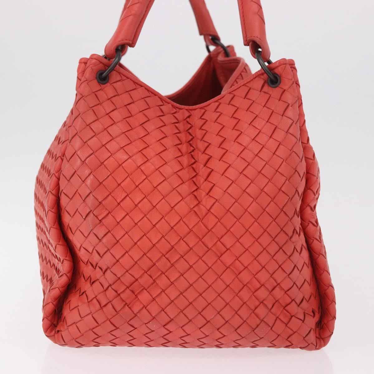 Bottega Veneta Parachute Intrecciato Nappa Medium Rood