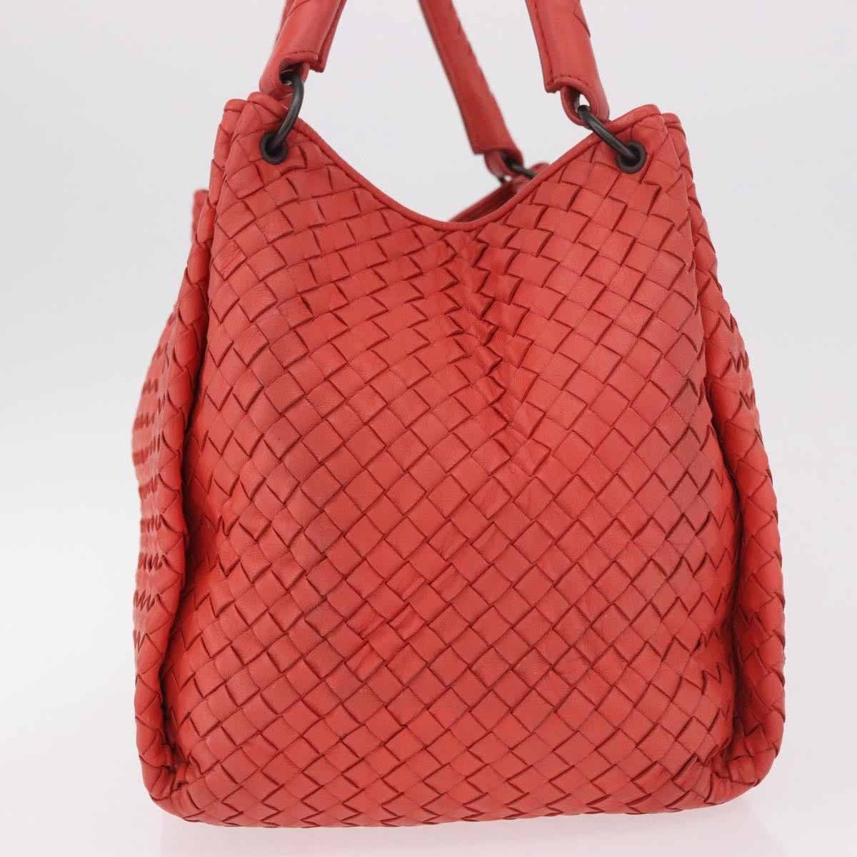 Bottega Veneta Parachute Intrecciato Nappa Medium Rood