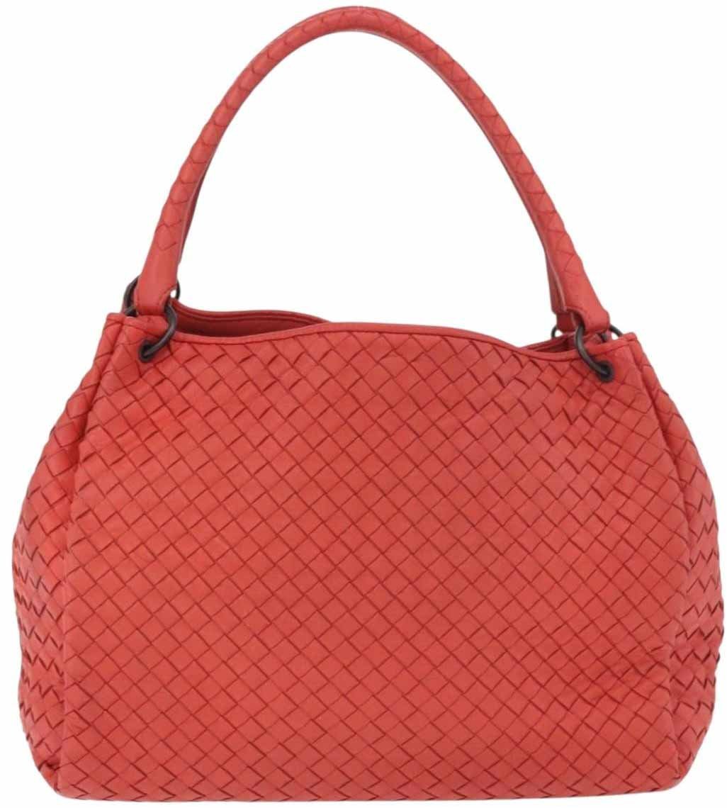 Bottega Veneta Parachute Intrecciato Nappa Medium Rood