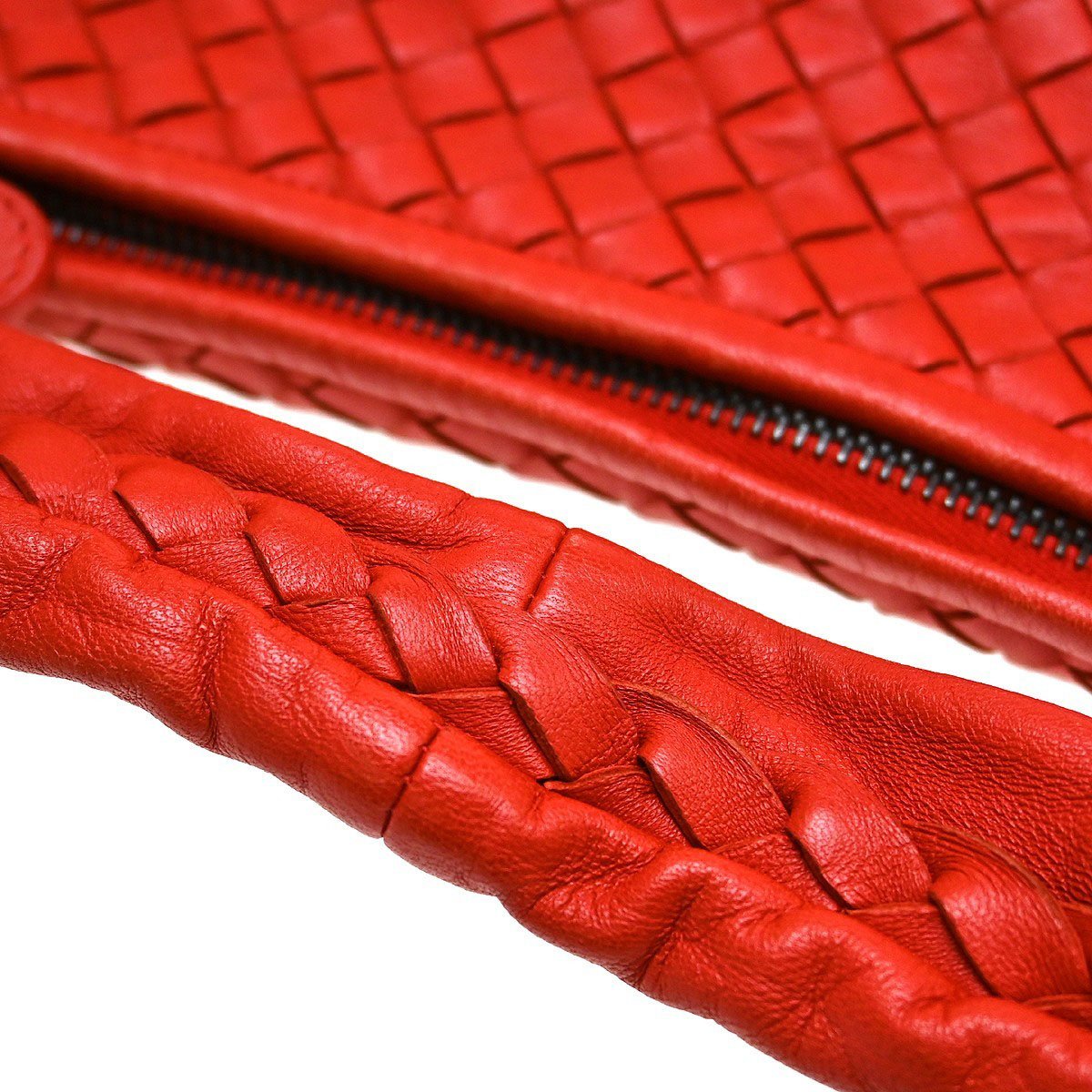 Bottega Veneta Veneta Hobo Miniode Intrecciato Nappa Large Rood