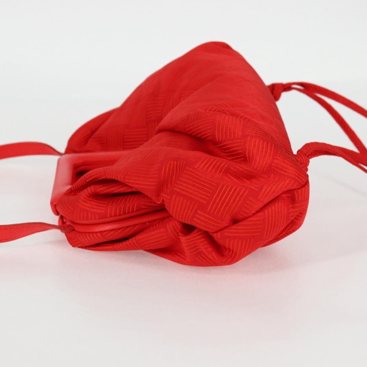 Bottega Veneta Bottega Veneta Point Shoulder Bag Chunky Knit Fabric Small Rood