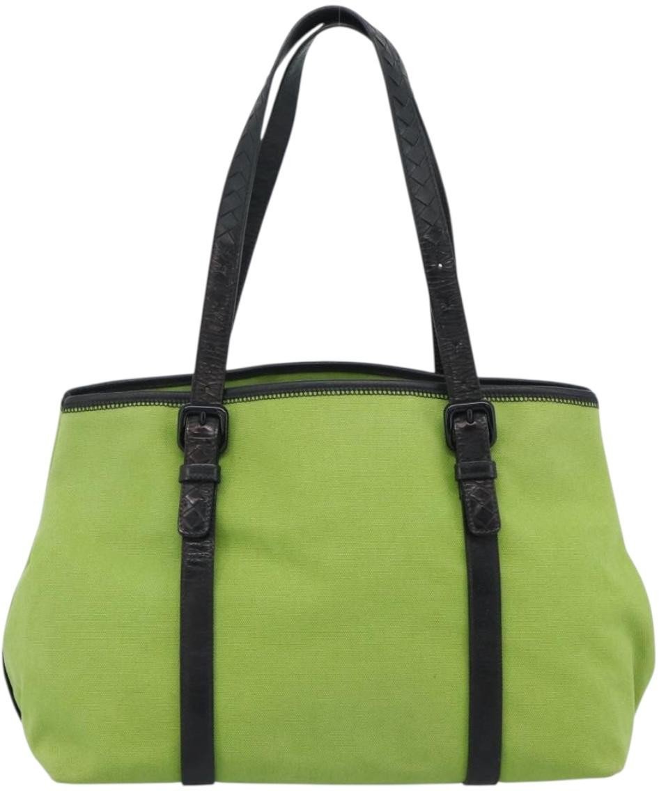 Bottega Veneta Vintage Canvas Groen