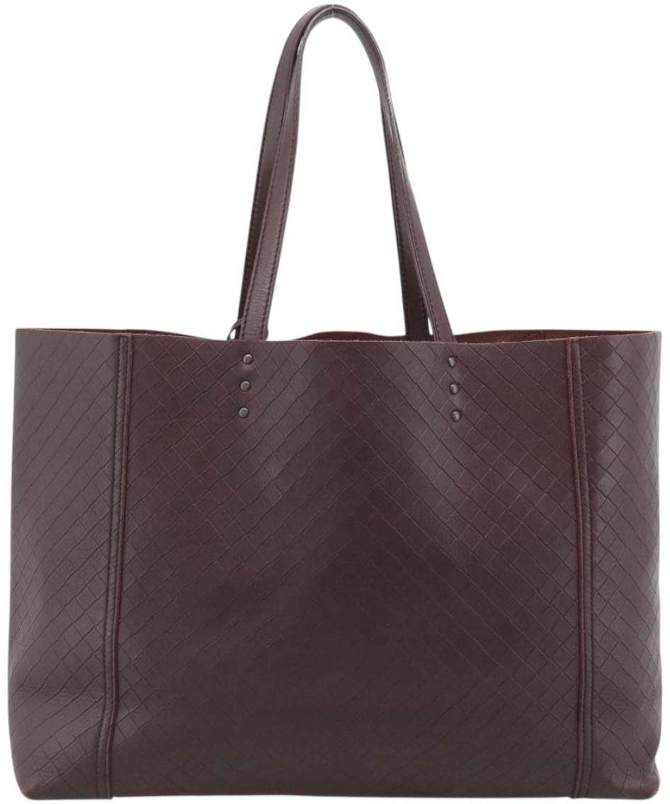 Bottega Veneta Intrecciomirage Tote Leather Medium Bruin