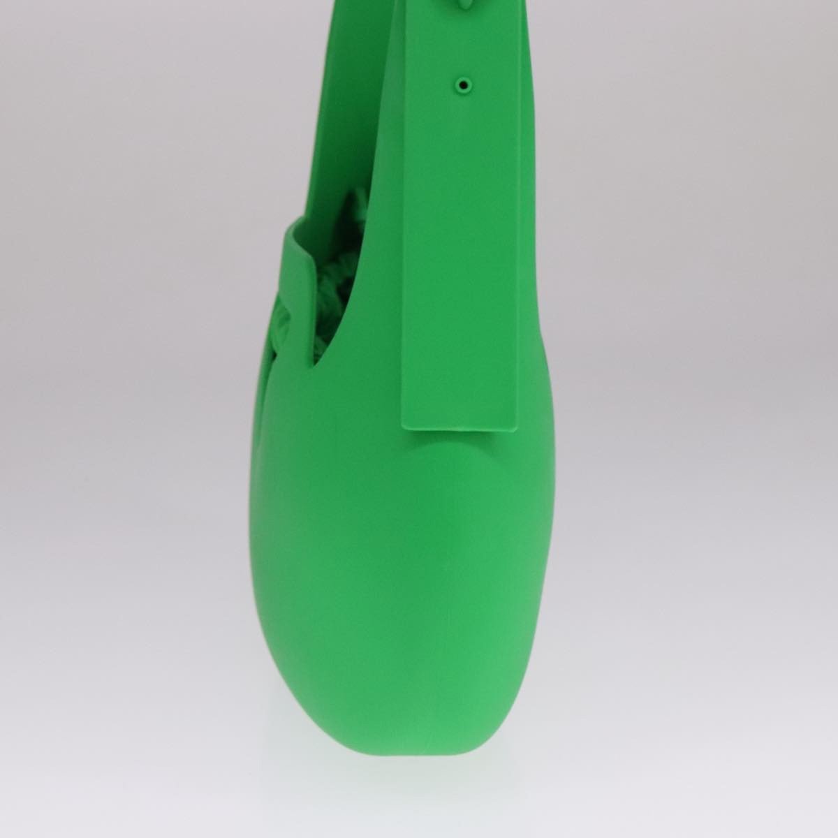 Bottega Veneta Bottega Veneta Punch Shoulder Bag Rubber with Nylon Small Groen