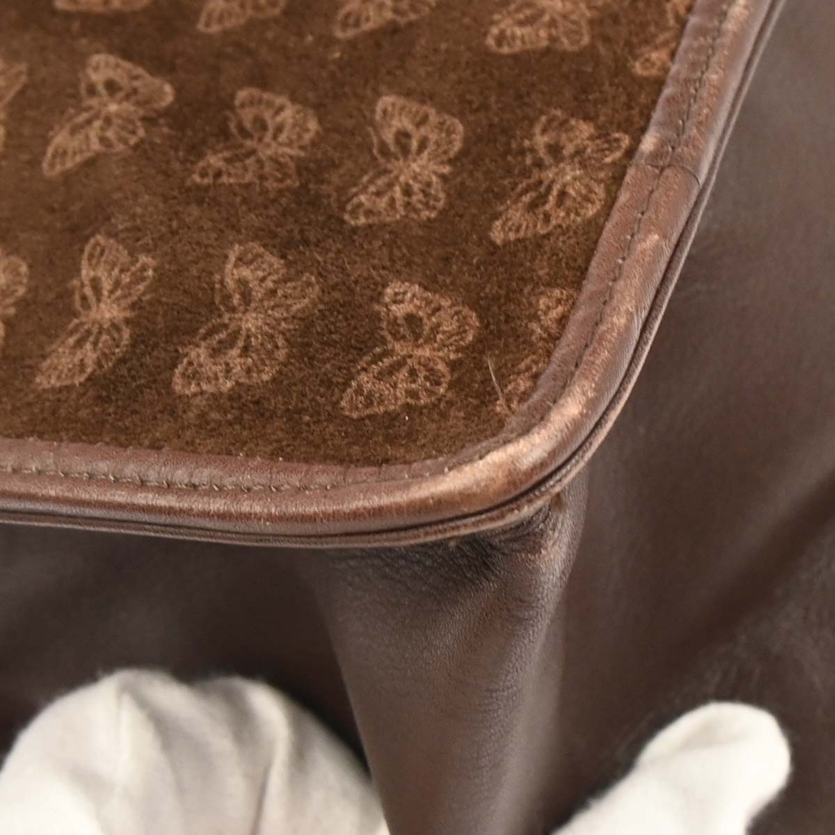 Bottega Veneta Bottega Veneta Butterfly Handle Tote Suede Bruin