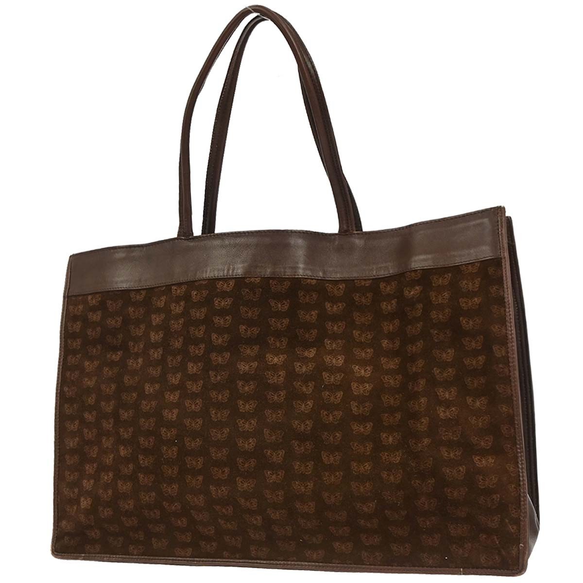 Bottega Veneta Bottega Veneta Butterfly Handle Tote Suede Bruin