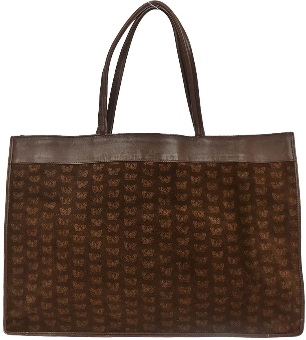 Bottega Veneta Bottega Veneta Butterfly Handle Tote Suede Bruin