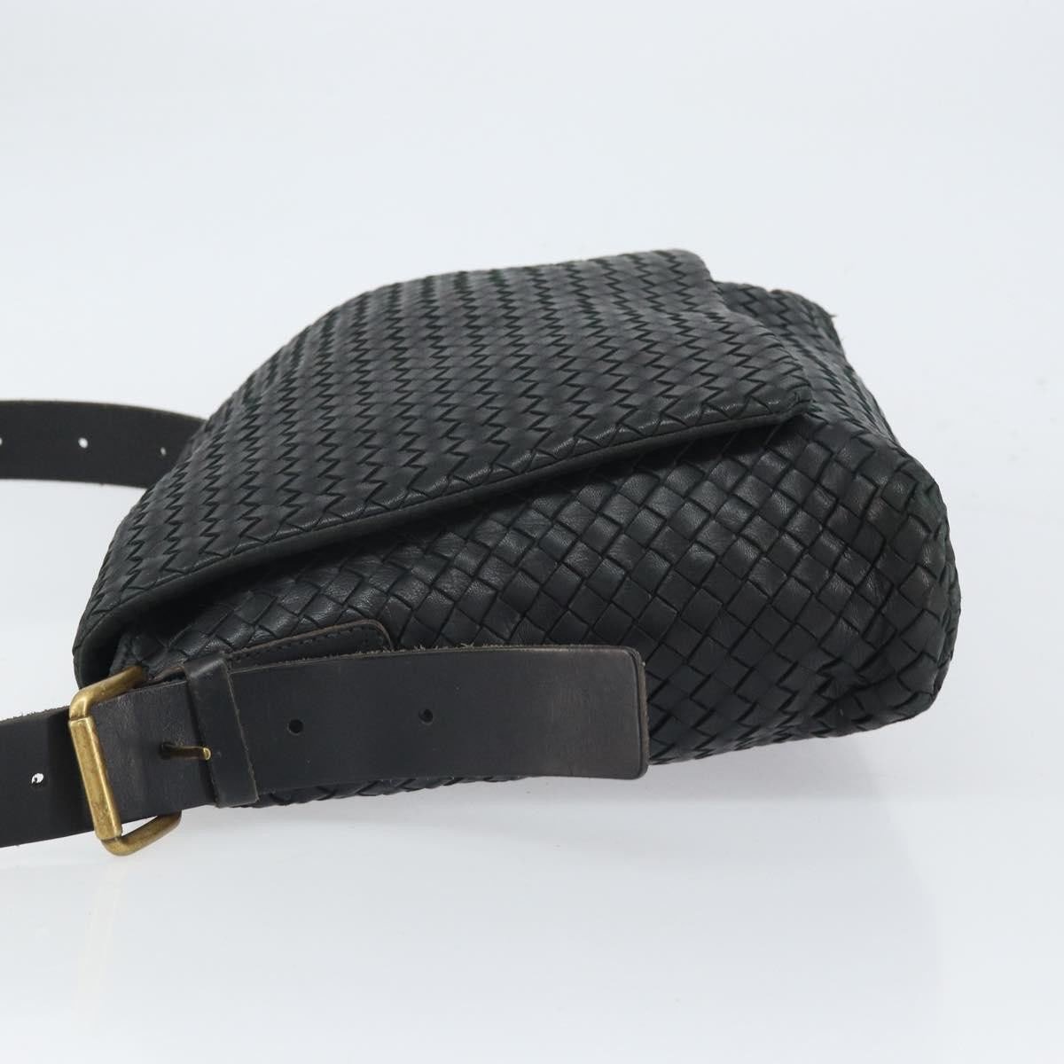 Bottega Veneta Bottega Veneta Square Flap Messenger Bag Intrecciato Nappa Medium Zwart