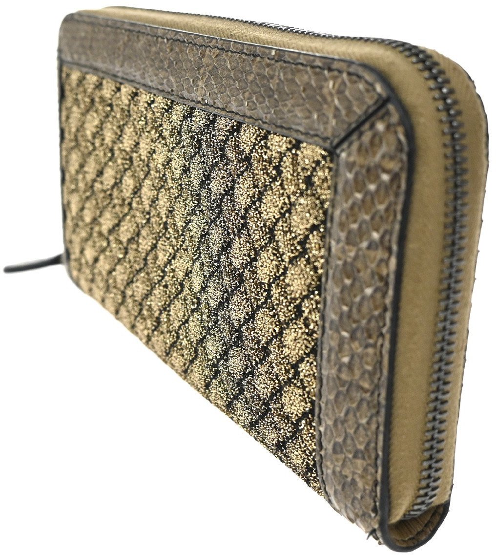 Bottega Veneta Intrecciato Long Zip Leather Bruin