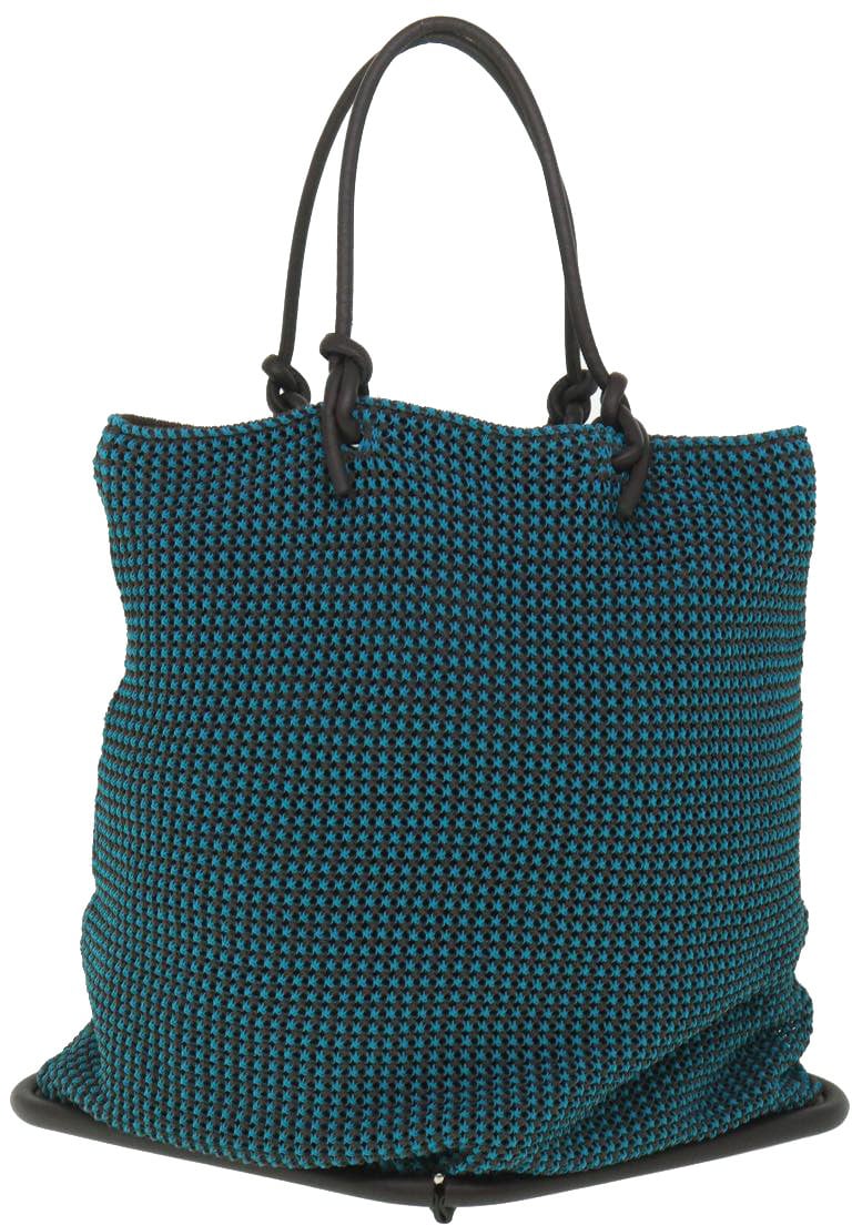 Bottega Veneta Bottega Veneta Beak Shopper Tote Nylon Blauw