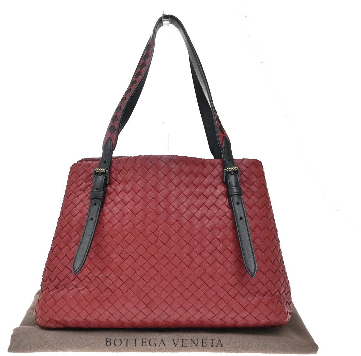 Bottega Veneta Bottega Veneta Cesta Intrecciato Tote bag Leather Rood