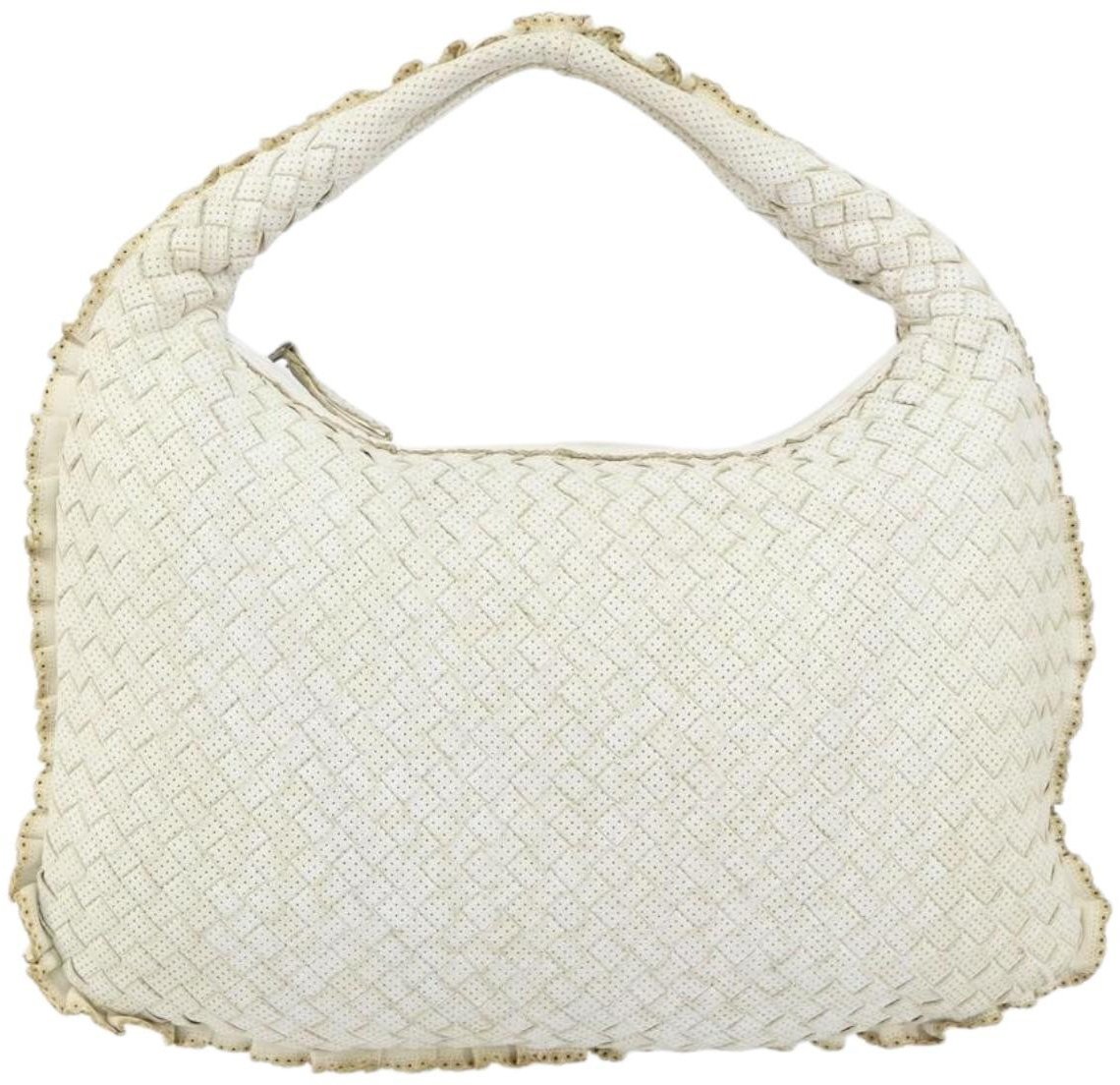 Bottega Veneta Bottega Veneta Veneta Hobo Perforated Intrecciato Nappa Medium Wit