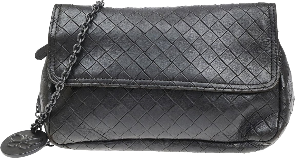 Bottega Veneta Expandable chain crossbody Leather Mini Bruin