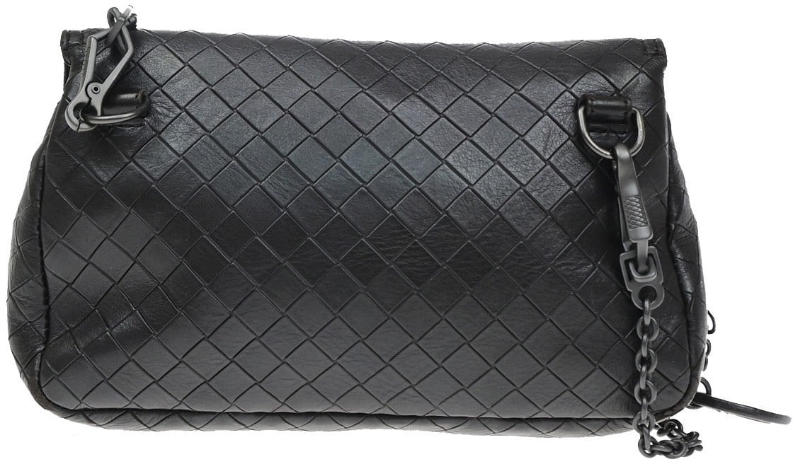Bottega Veneta Expandable chain crossbody Leather Mini Bruin