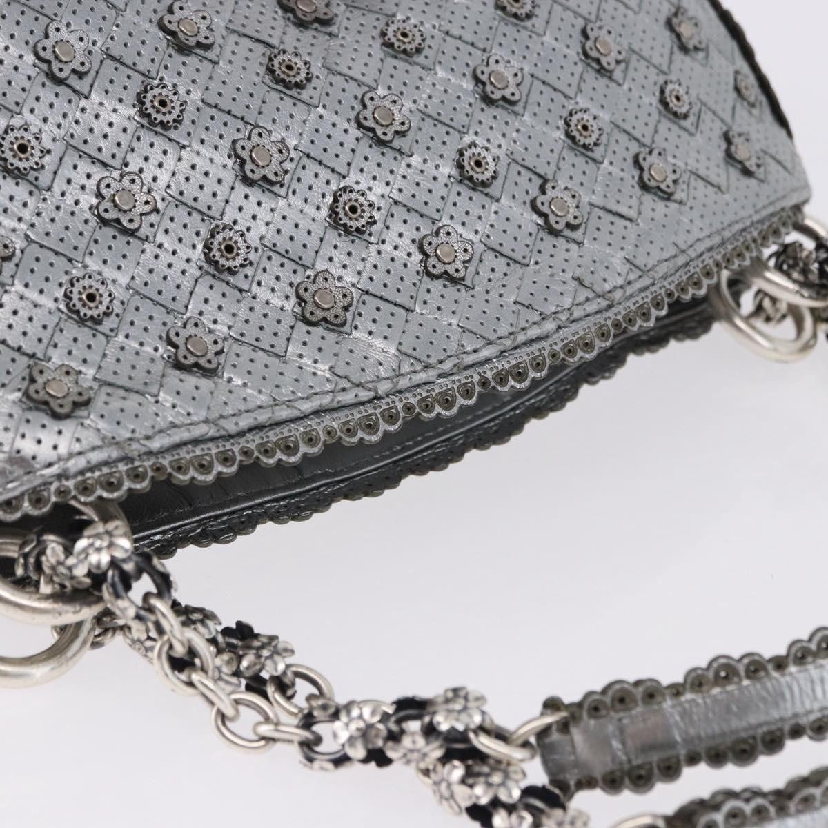 Bottega Veneta Intrecciato Shoulder Leather Zilver
