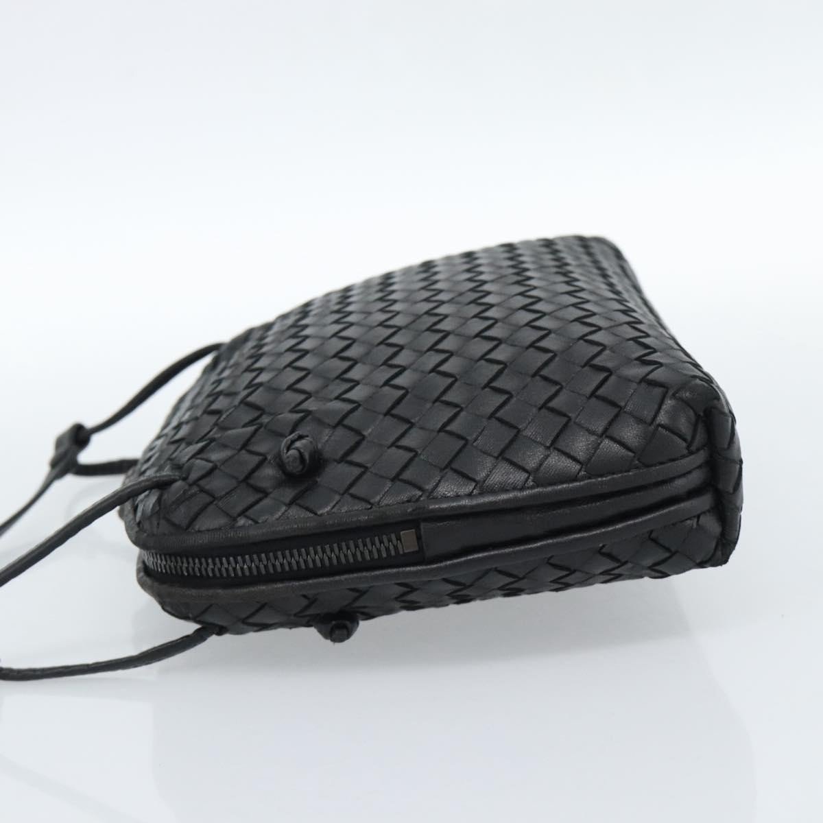 Bottega Veneta Nodini Crossbody Bag Intrecciato Nappa Small Zwart