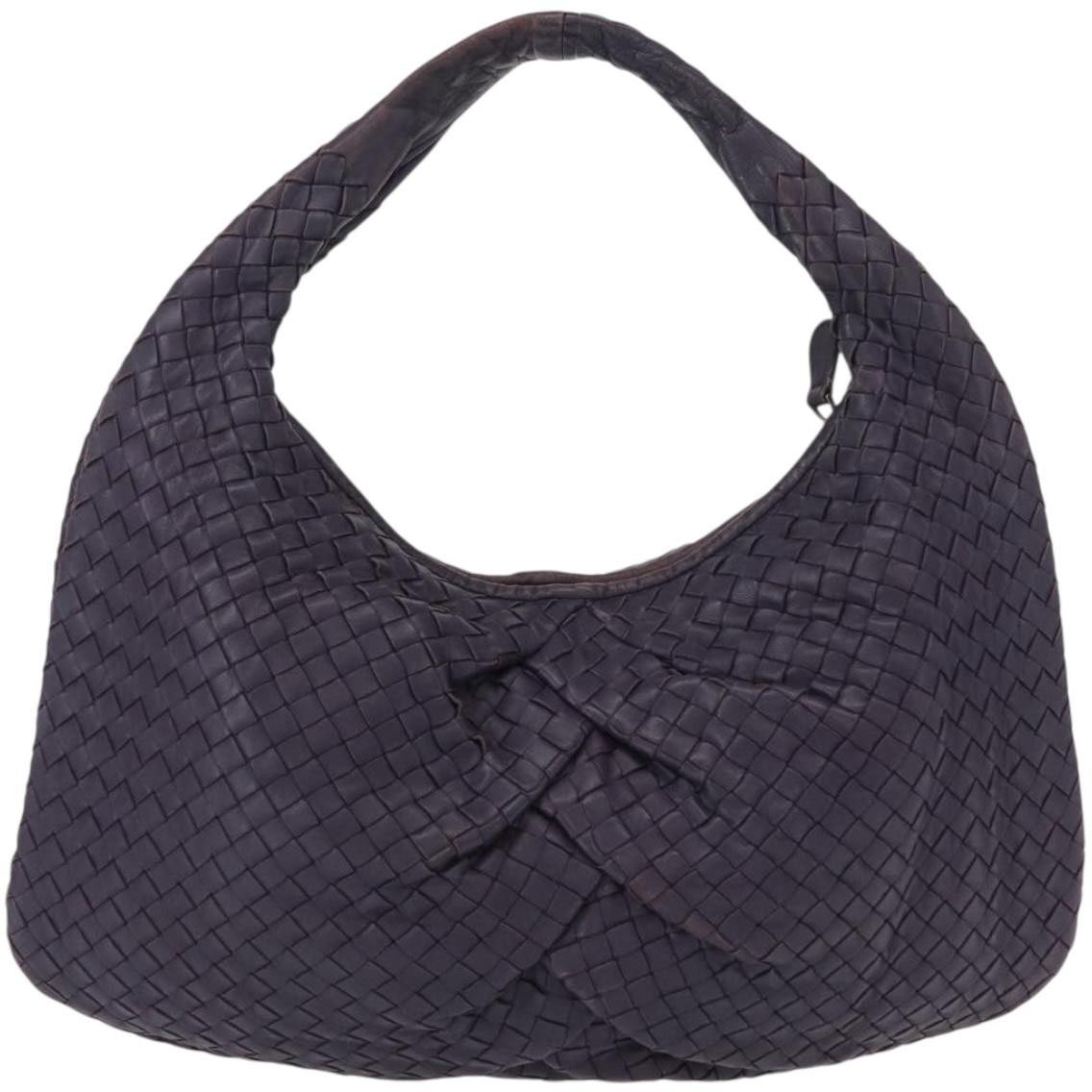 Bottega Veneta Bottega Veneta Veneta Hobo Pleated Intrecciato Nappa Large Paars
