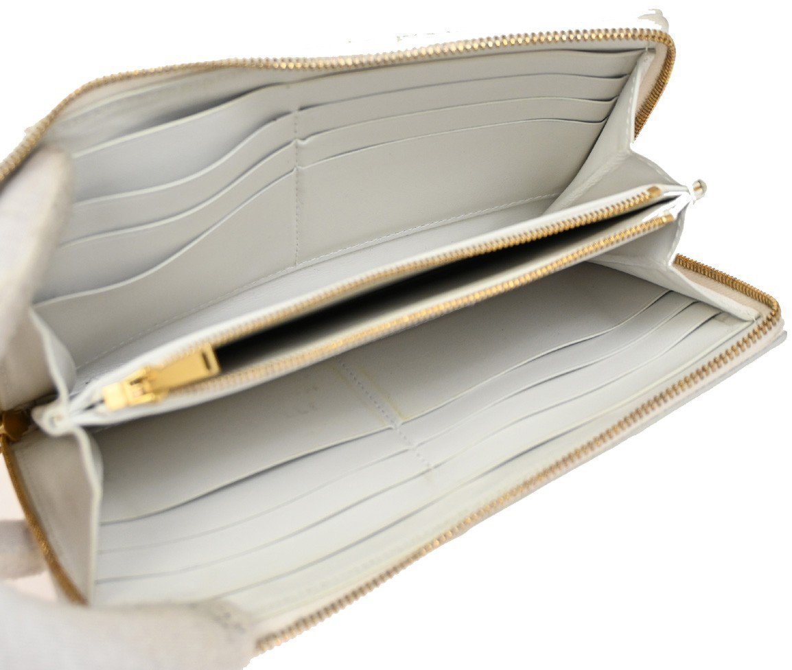 Bottega Veneta Bottega Veneta Cassette Zip Around Wallet Maxi Intrecciato Leather Long Wit