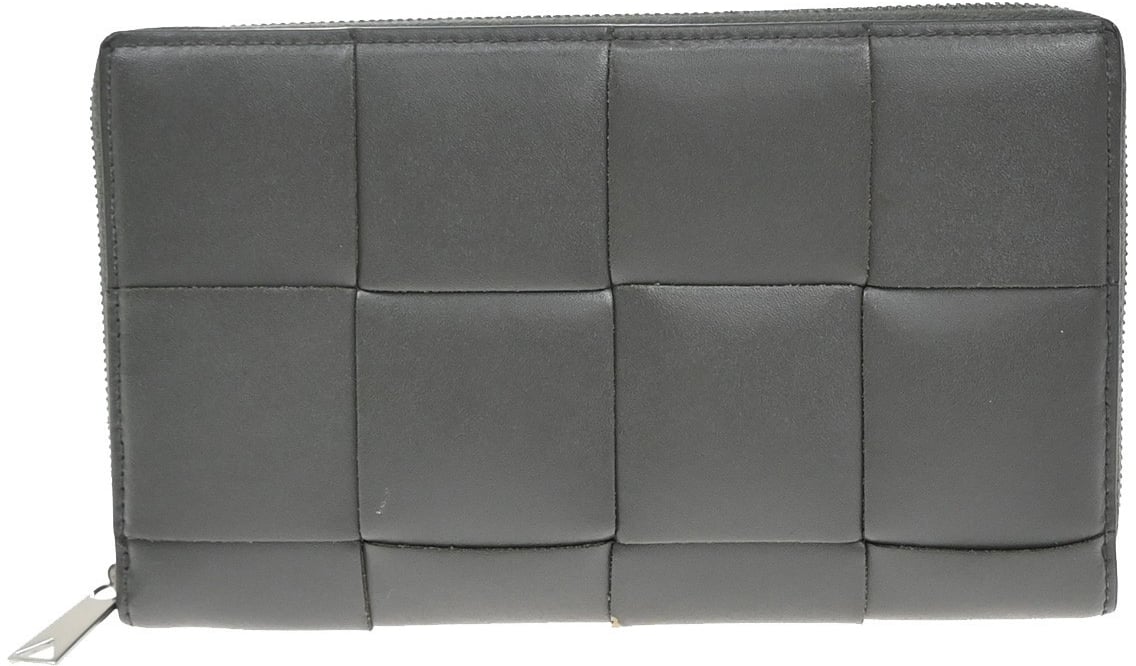 Bottega Veneta Bottega Veneta Cassette Zip Around Wallet Maxi Intrecciato Leather Long Wit