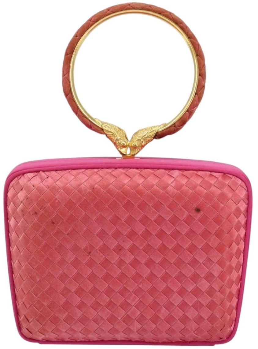 Bottega Veneta Intrecciato Clutch bag Satin Roze