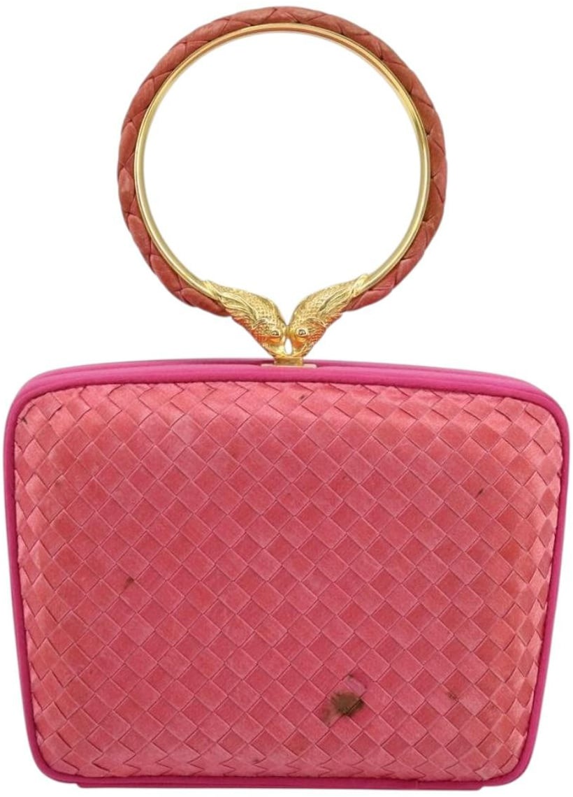 Bottega Veneta Intrecciato Clutch bag Satin Roze