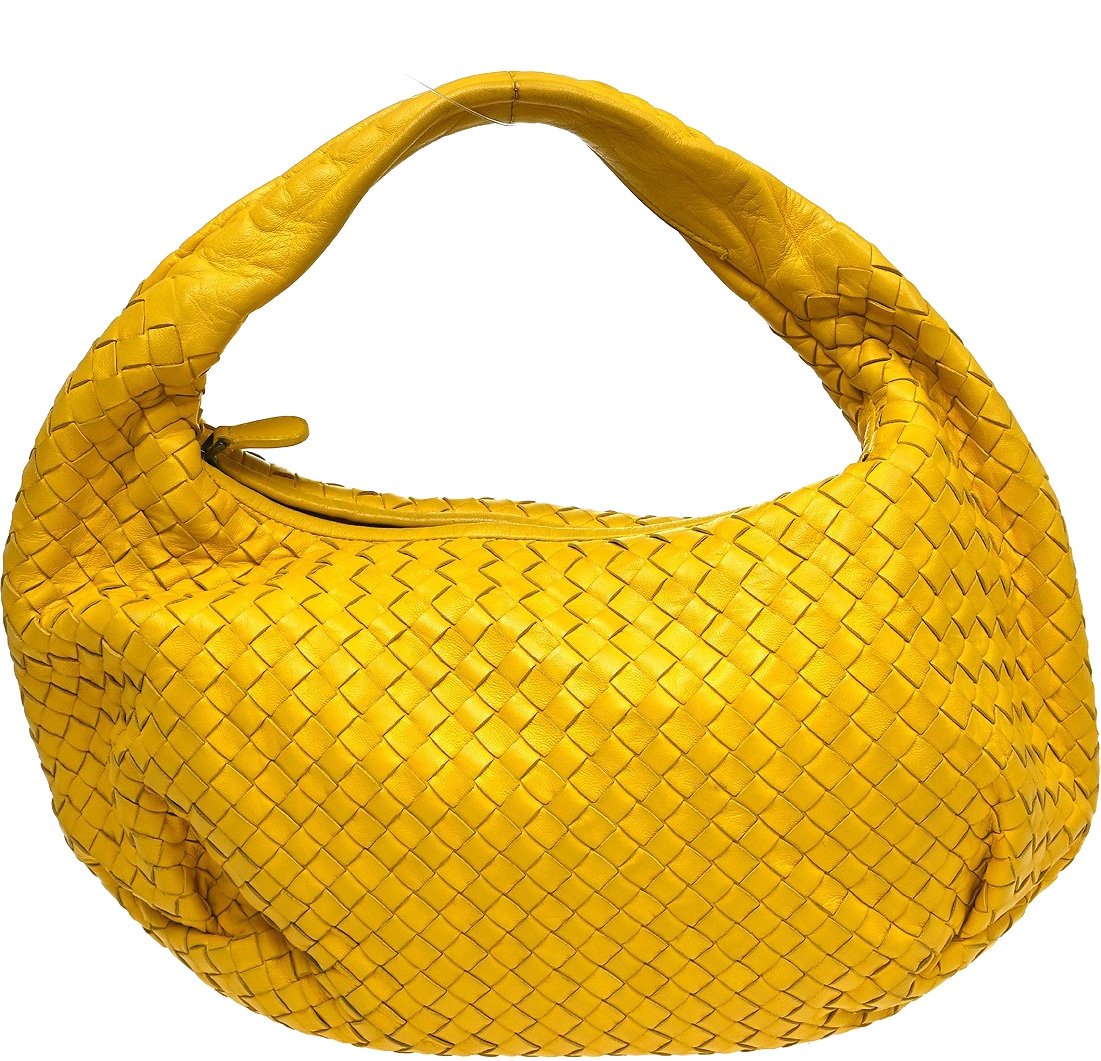 Bottega Veneta Belly Hobo Intrecciato Nappa Medium Geel