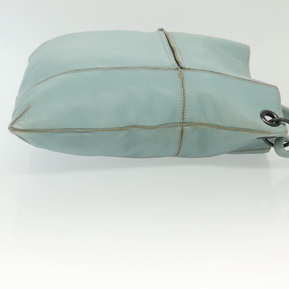 Bottega Veneta Bottega Veneta Front Zip Hobo Leather Medium Blauw