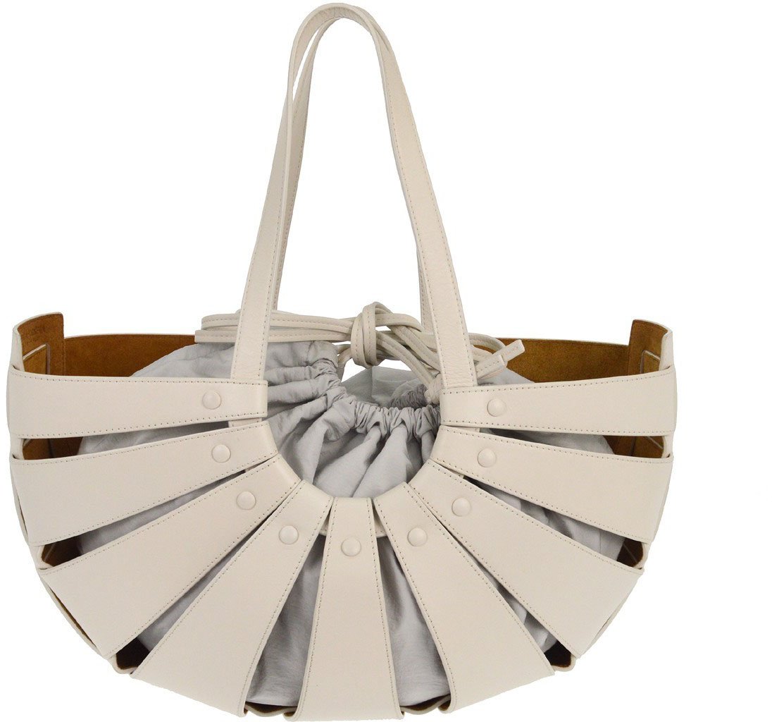 Bottega Veneta Bottega Veneta Shell Bag Leather Large Wit