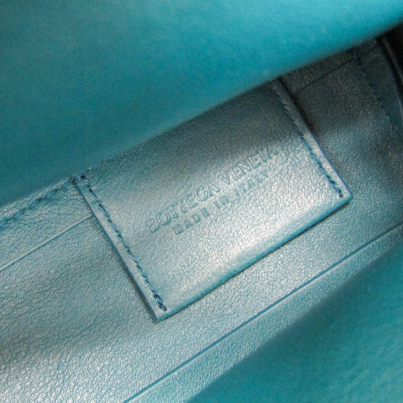 Bottega Veneta Point Shoulder Bag Leather Small Groen