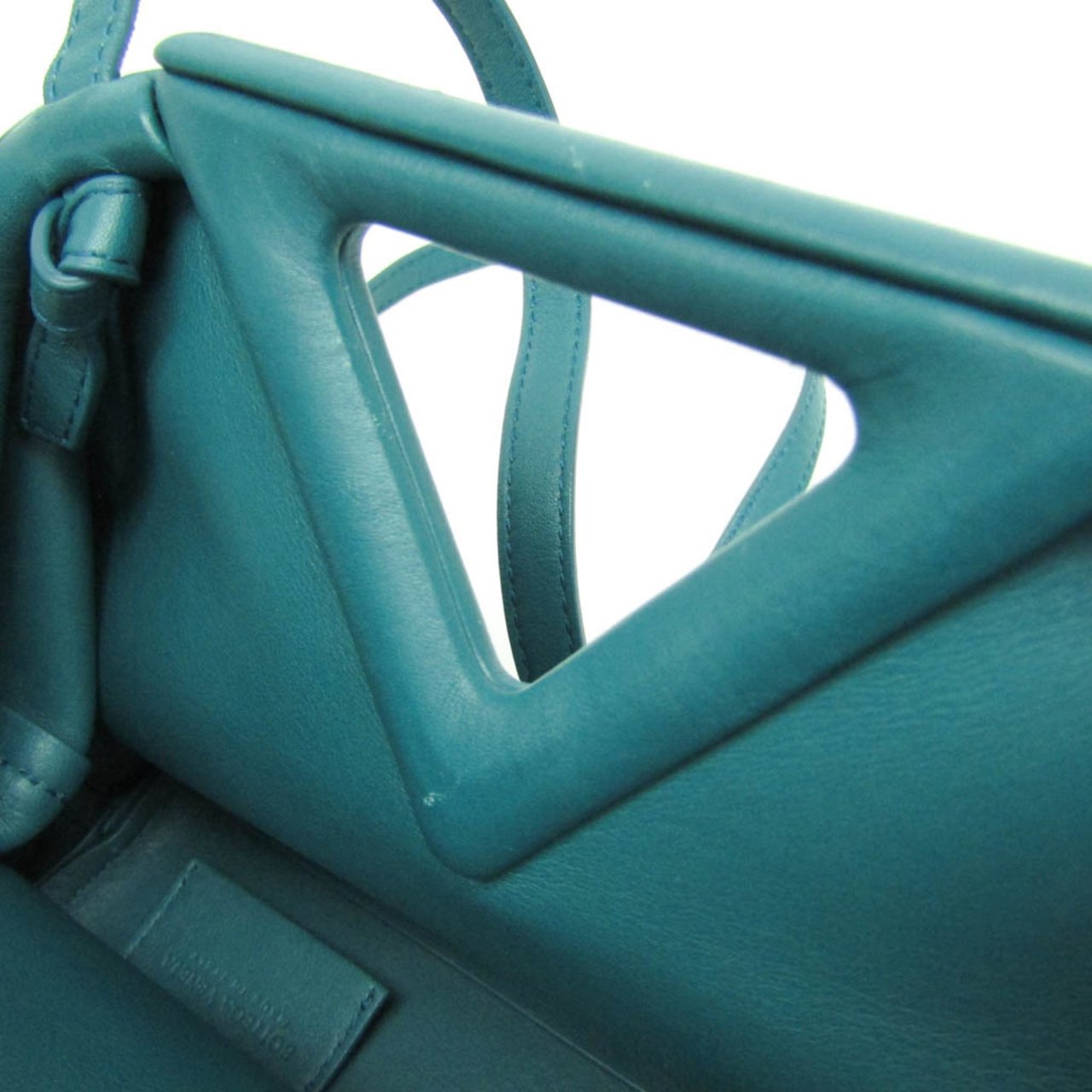 Bottega Veneta Point Shoulder Bag Leather Small Groen