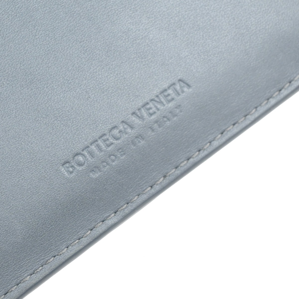 Bottega Veneta Bottega Veneta Zipped Card Holder Intrecciato Leather Long Grijs