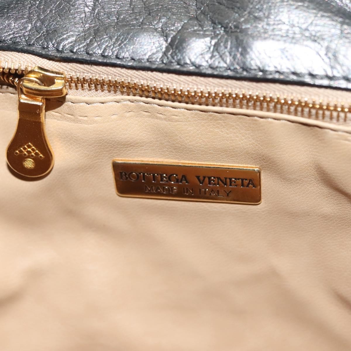 Bottega Veneta Bottega Veneta Intrecciato Backpack Patent Leather Metallic