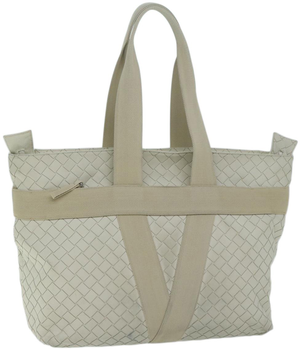 Bottega Veneta Bottega Veneta Zipped Tote Rubber Intrecciato with Canvas East West Wit