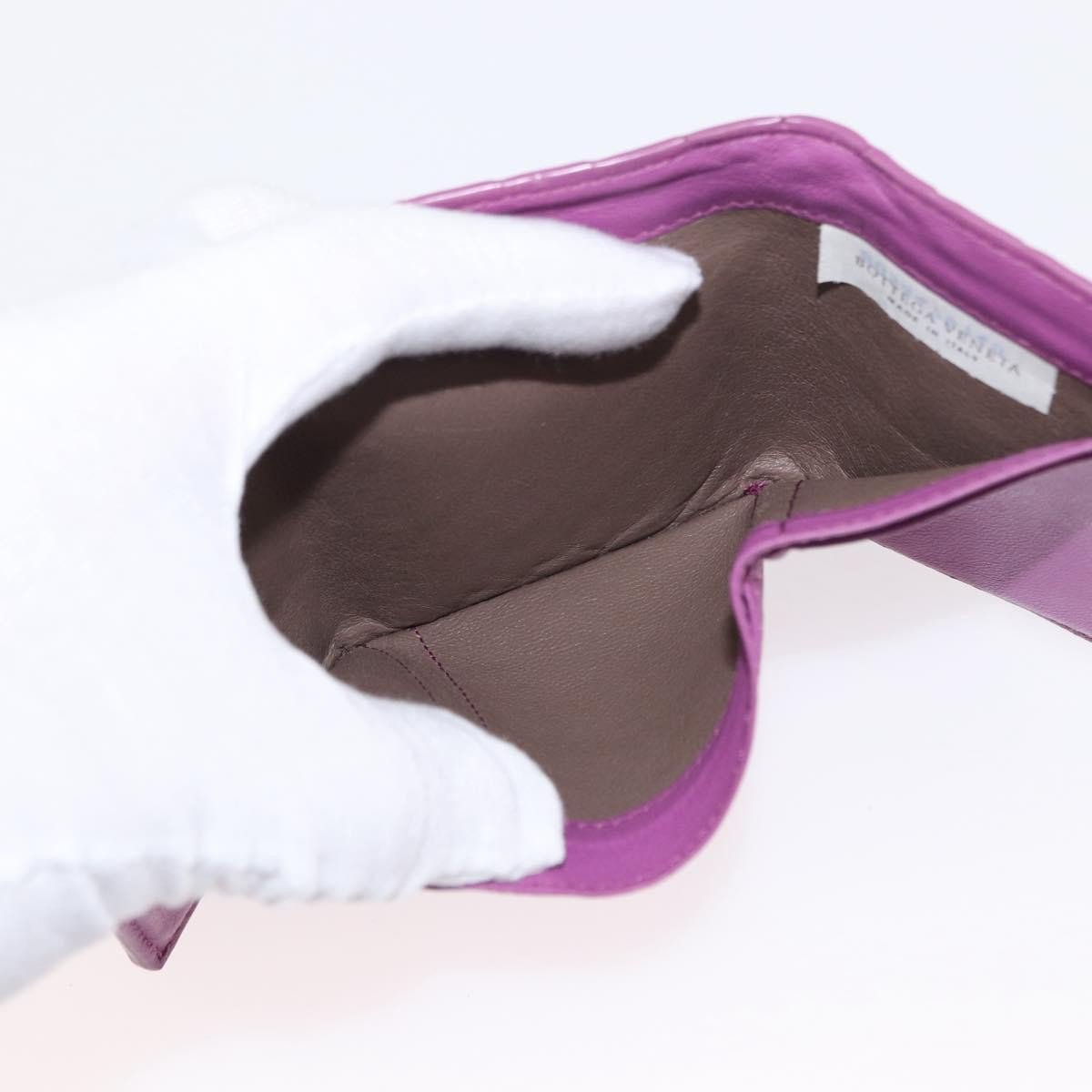 Bottega Veneta Bottega Veneta Trifold Wallet Intrecciato Leather Medium Paars