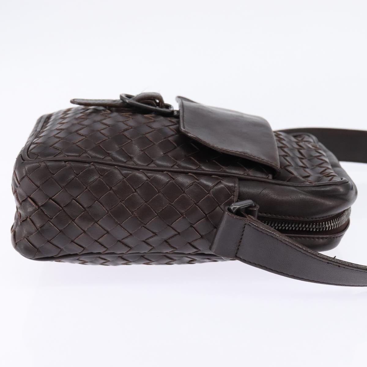 Bottega Veneta Bottega Veneta Front Pocket Messenger Bag Intrecciato Nappa Small Bruin