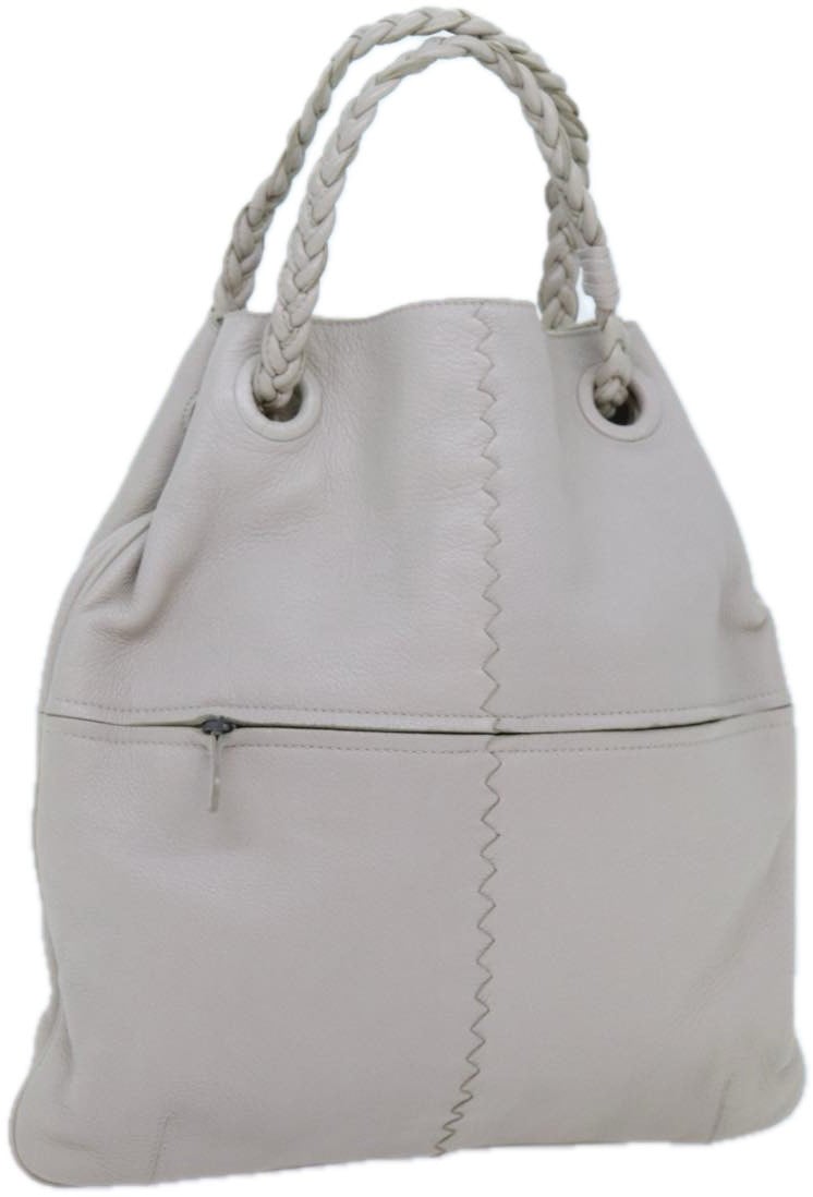 Bottega Veneta Bottega Veneta Julie Tote Leather Medium Wit