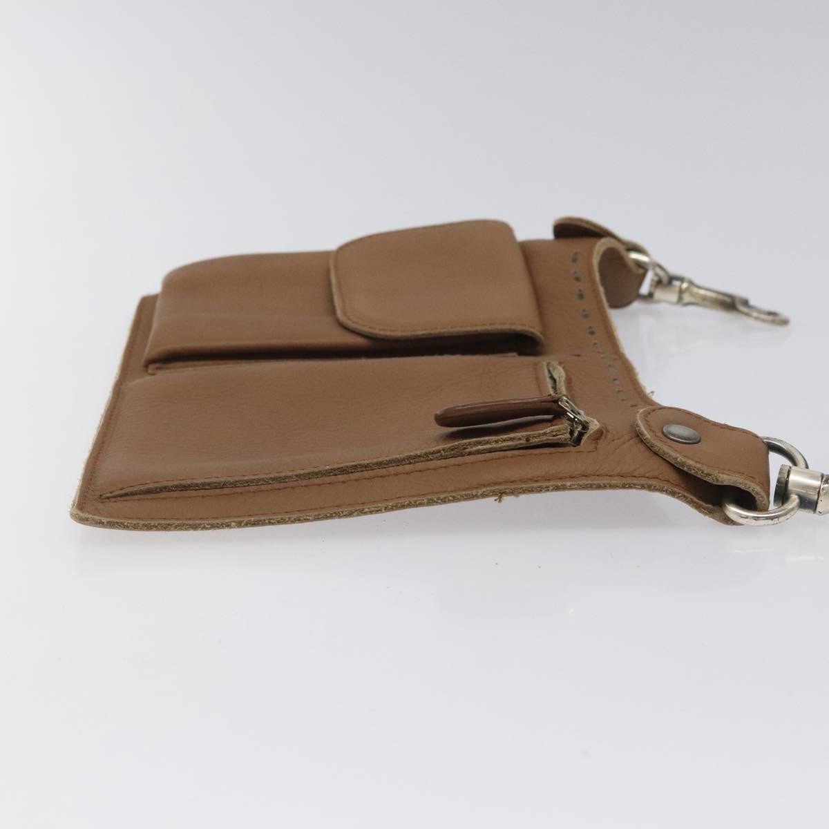 Bottega Veneta Vintage Front Pocket Waist Leather Bruin