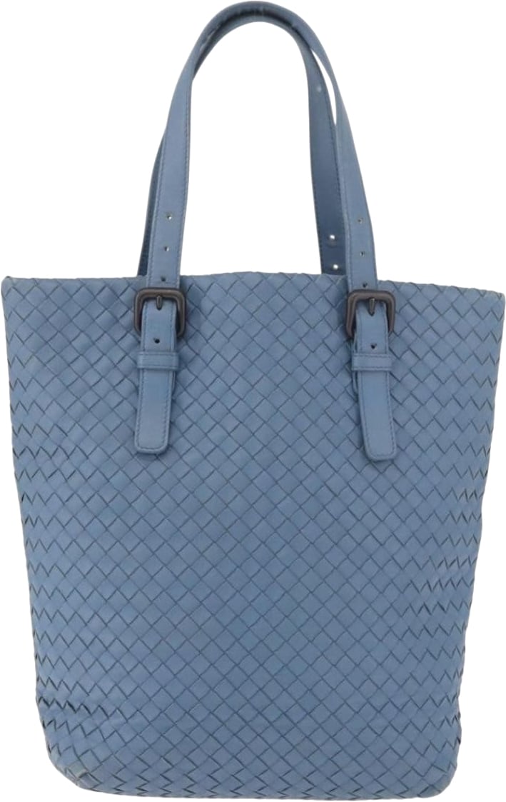 Bottega Veneta Intrecciato Tote Leather Blauw