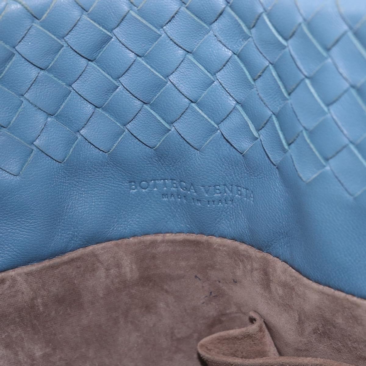 Bottega Veneta Intrecciato Tote Leather Blauw