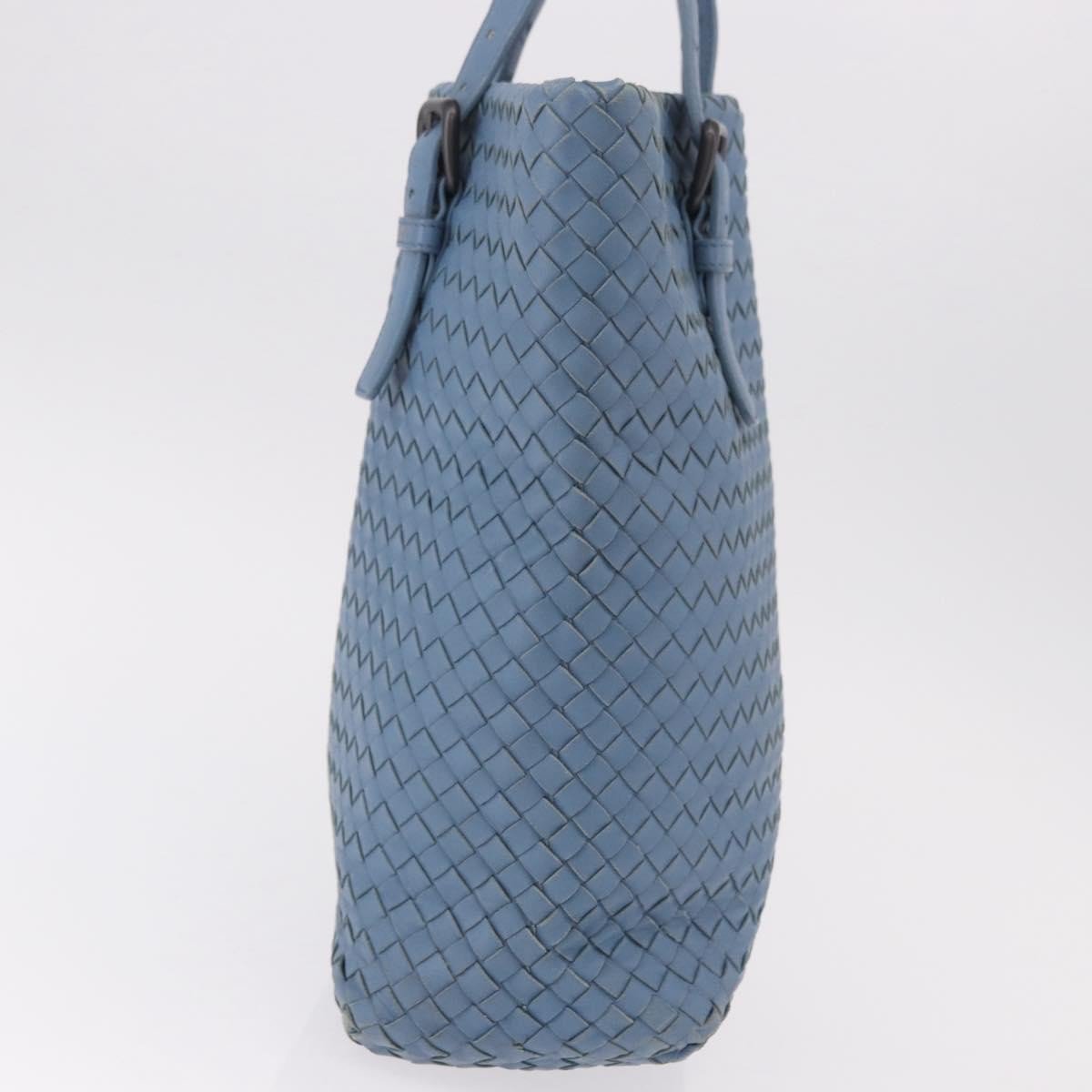 Bottega Veneta Intrecciato Tote Leather Blauw