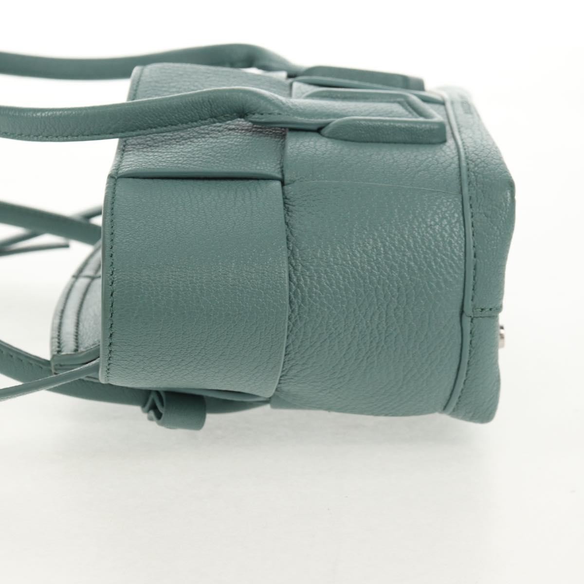 Bottega Veneta Bottega Veneta Arco Bag Maxi Intrecciato Leather Mini Groen